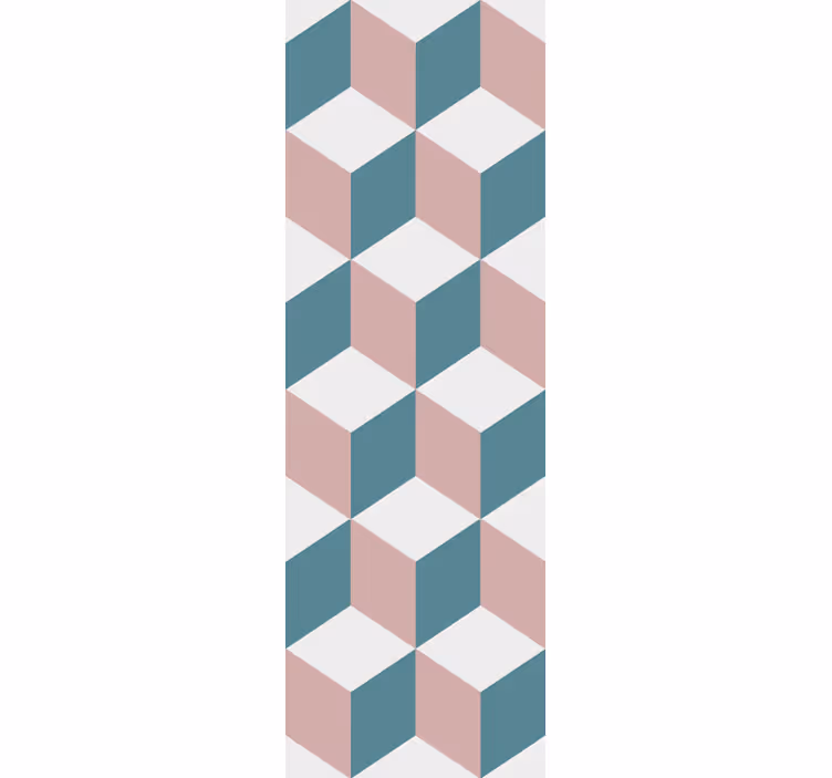 3d kube arrangement geometrisk tapet - TenStickers