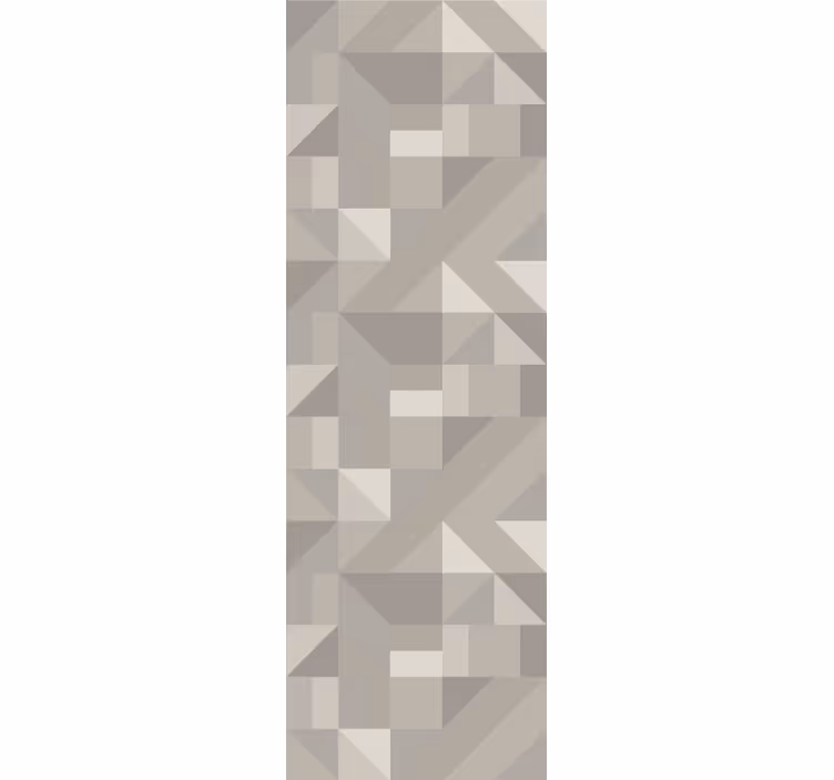 Neutrale beige nuancer geometrisk tapet - TenStickers