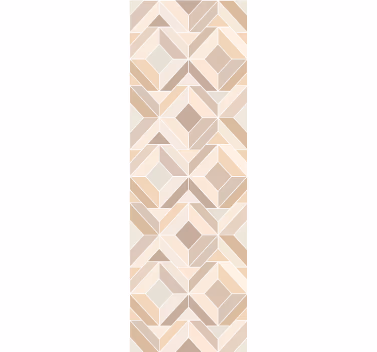 Beige lagdelte former geometrisk tapet - TenStickers