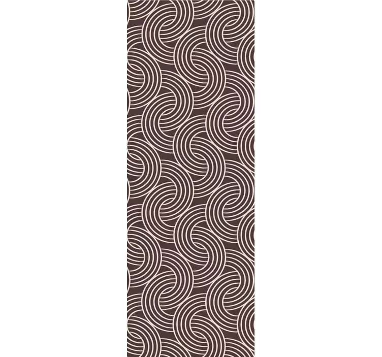 Spiral linje mønster geometrisk tapet - TenStickers
