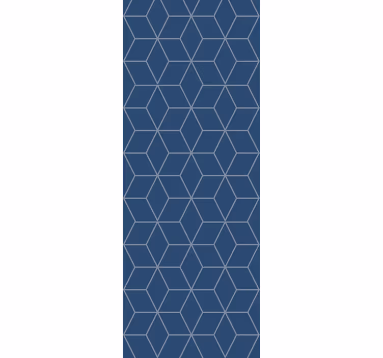 rasch tekstureret geometrisk marineblå tapet - TenStickers