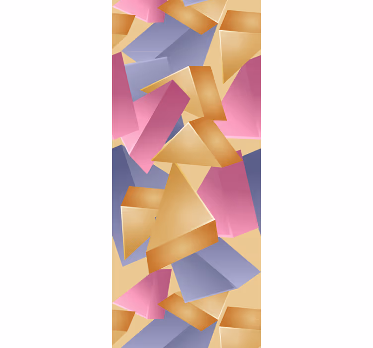 Abstrakte former arrangement geometrisk tapet - TenStickers