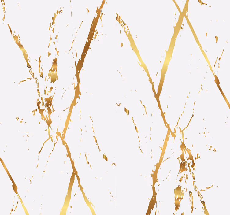 Guld marmor striber tapet - TenStickers