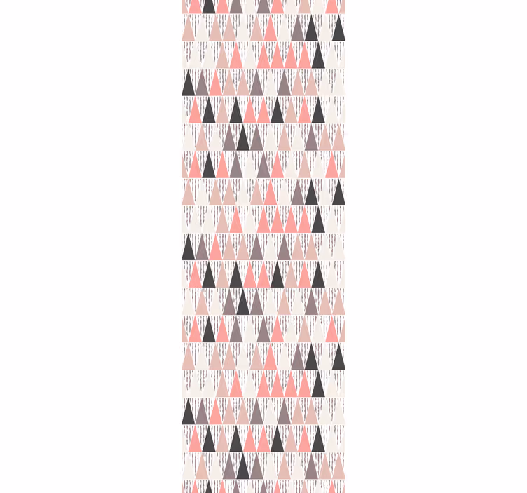 Farve trekanter mønster geometriske tapeter - TenStickers