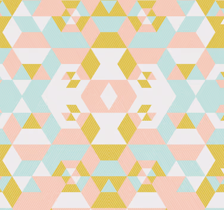 Patchwork mønster tapet - TenStickers