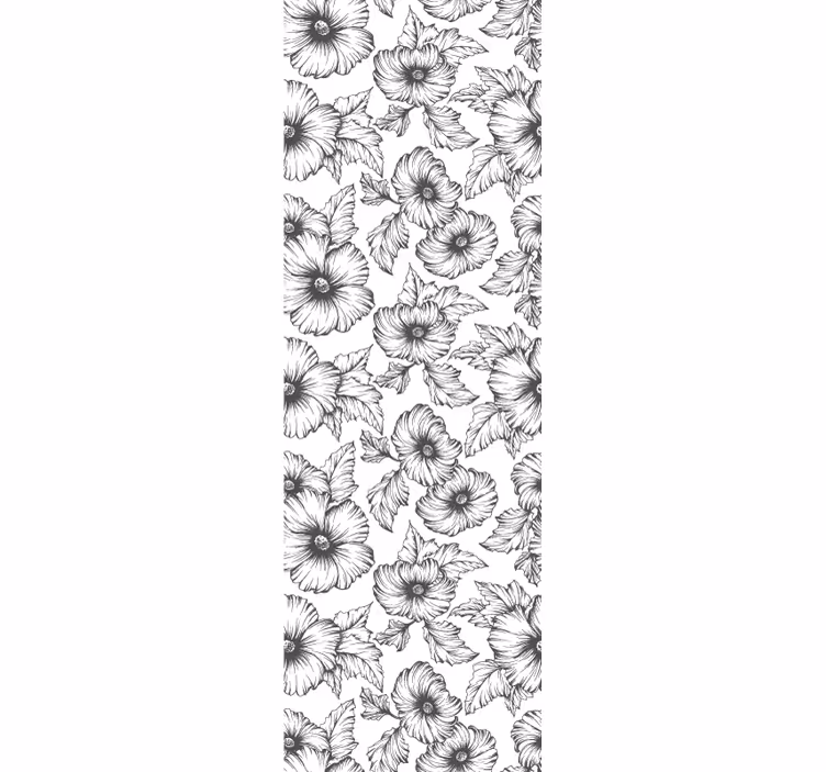 Malve blomster tapet - TenStickers