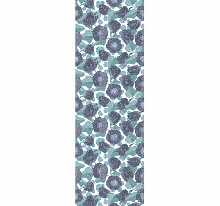Malve blomster blomstret tapet - TenStickers