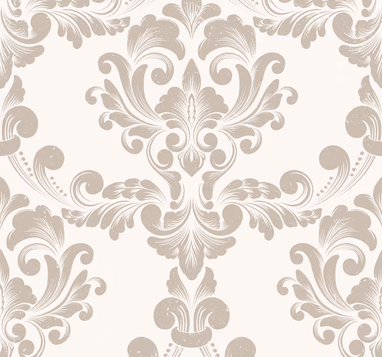 Damask møsnter klassisk tapet - TenStickers