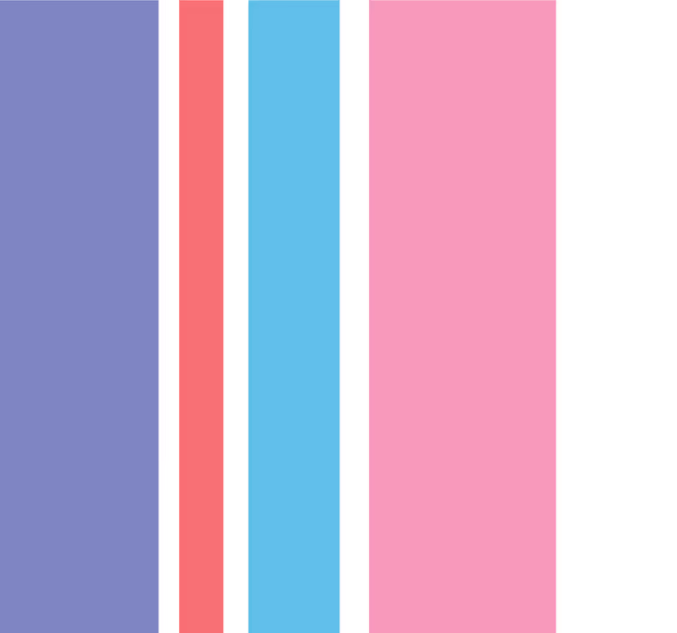 Lilla og pink Lodret mønster tapet - TenStickers
