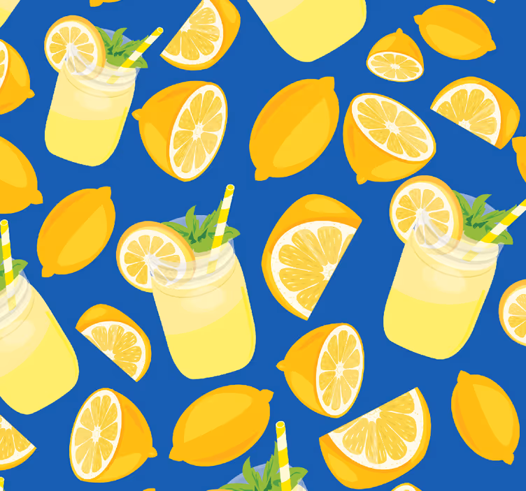 Citron friskhed tapet køkken - TenStickers