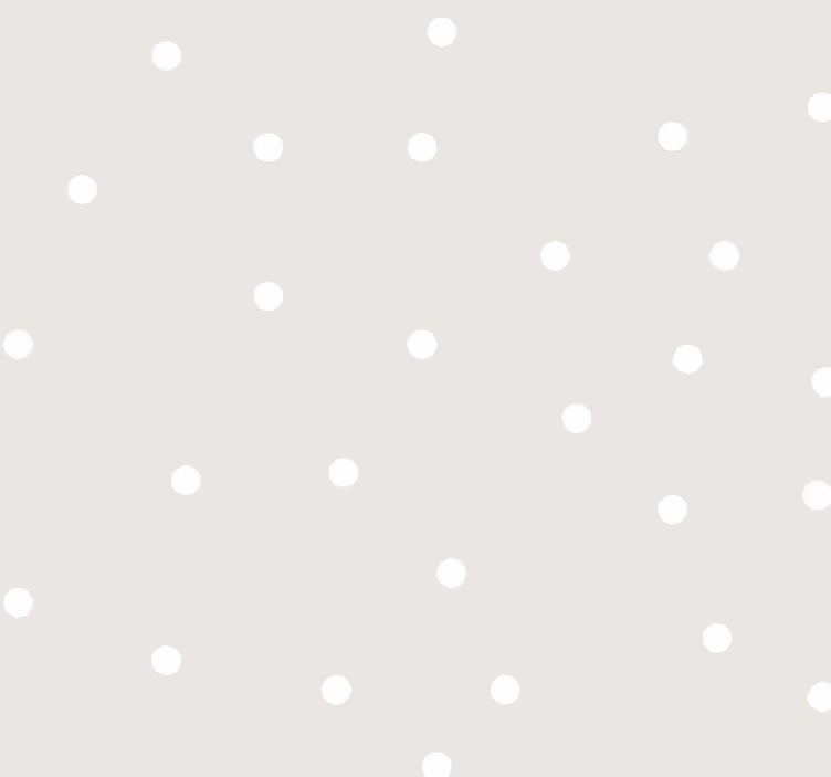 Beige farve med hvide prikker baby tapet - TenStickers