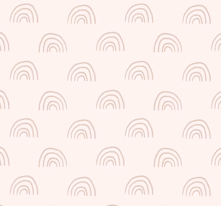 Minimalistisk regnbue baby tapet - TenStickers