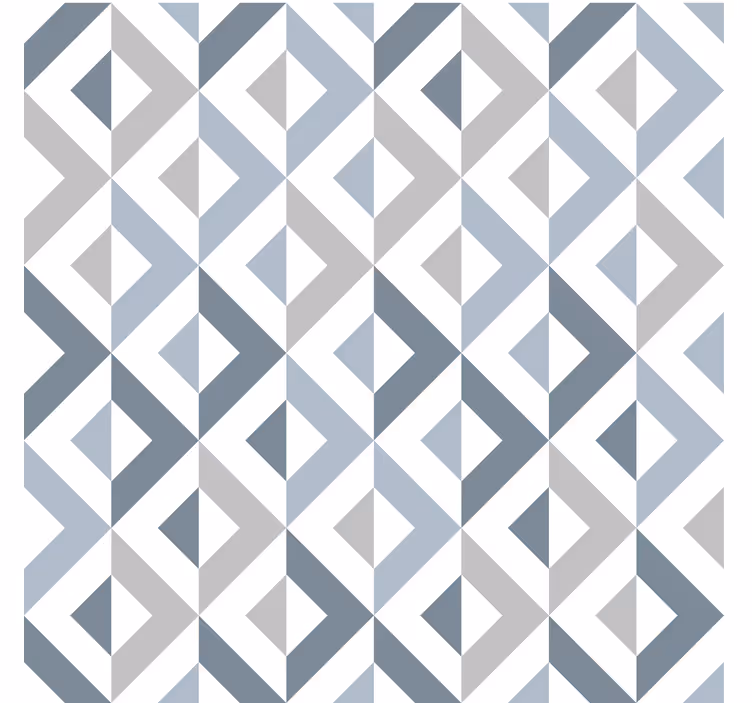 Tekstil effekt geometrisk tapet - TenStickers