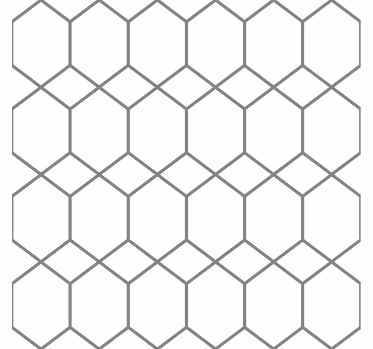Sammenflettet mønster geometrisk tapet - TenStickers