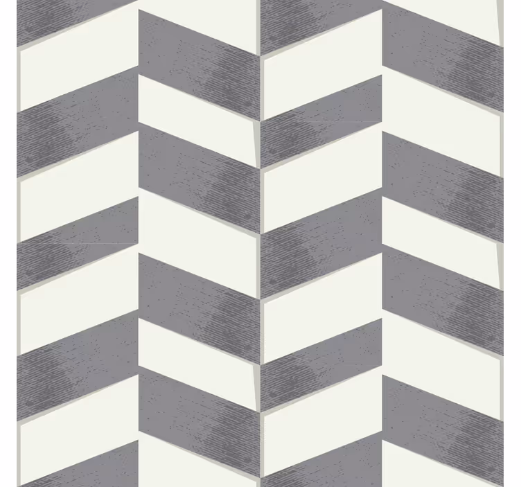 Grå chevron geometrisk tapet - TenStickers