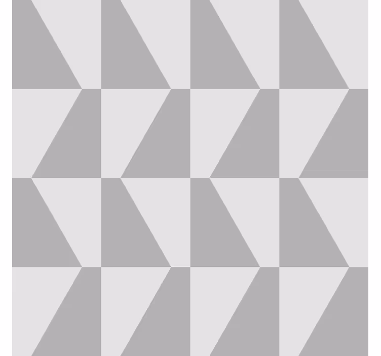 Grå trapez geometrisk tapet - TenStickers