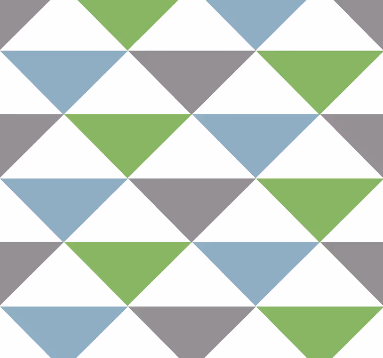 Farverige pastel trekanter tapet kontor - TenStickers