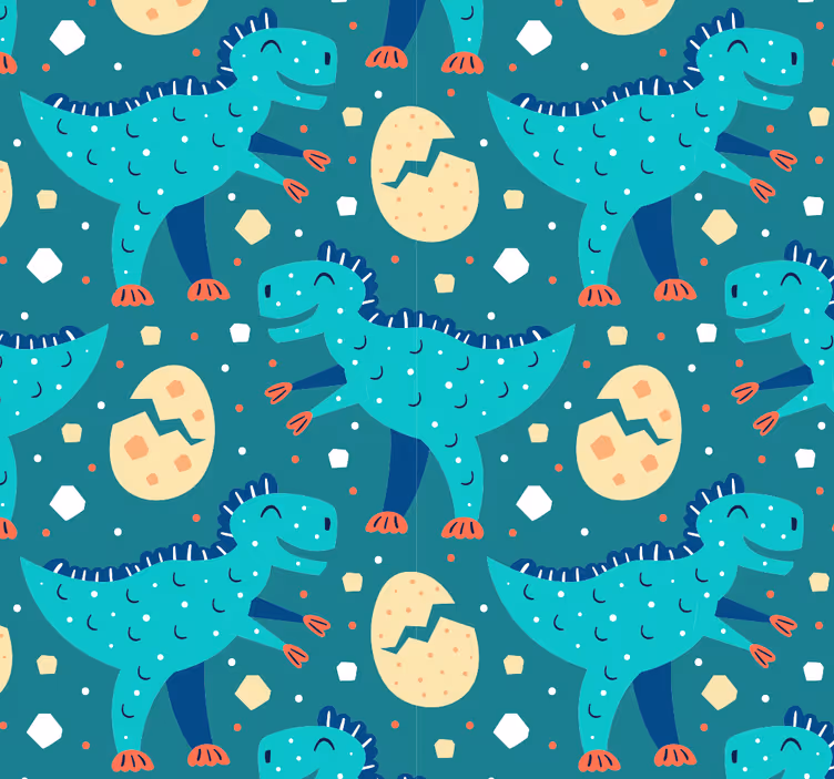 Dinosaur motiv dinosaur tapet - TenStickers