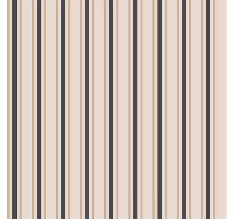 Sorte og beige farver Vertikal tapet - TenStickers