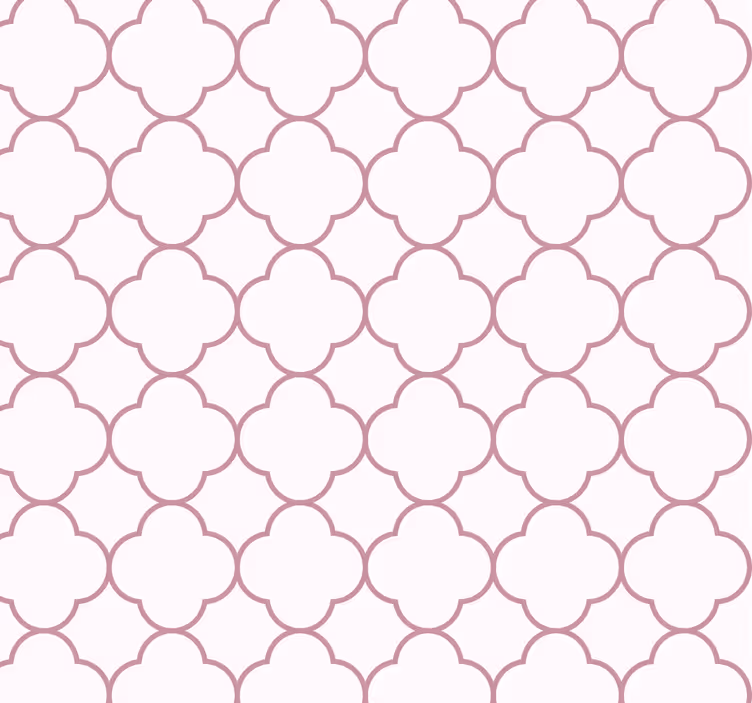 Geometriske designs lyserød tapet - TenStickers