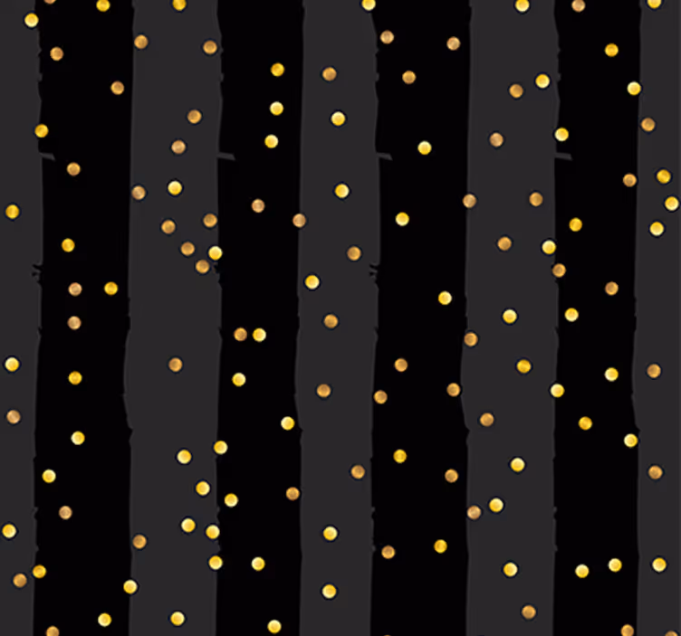 Sort og guld striber struktur tapet - TenStickers