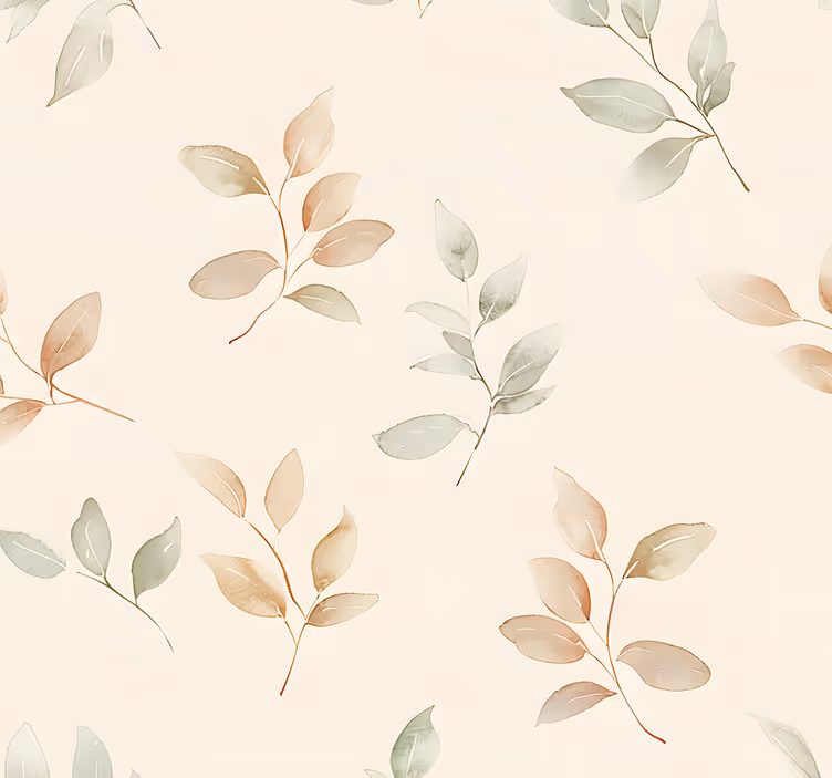 Beige blade design tapet entre - TenStickers