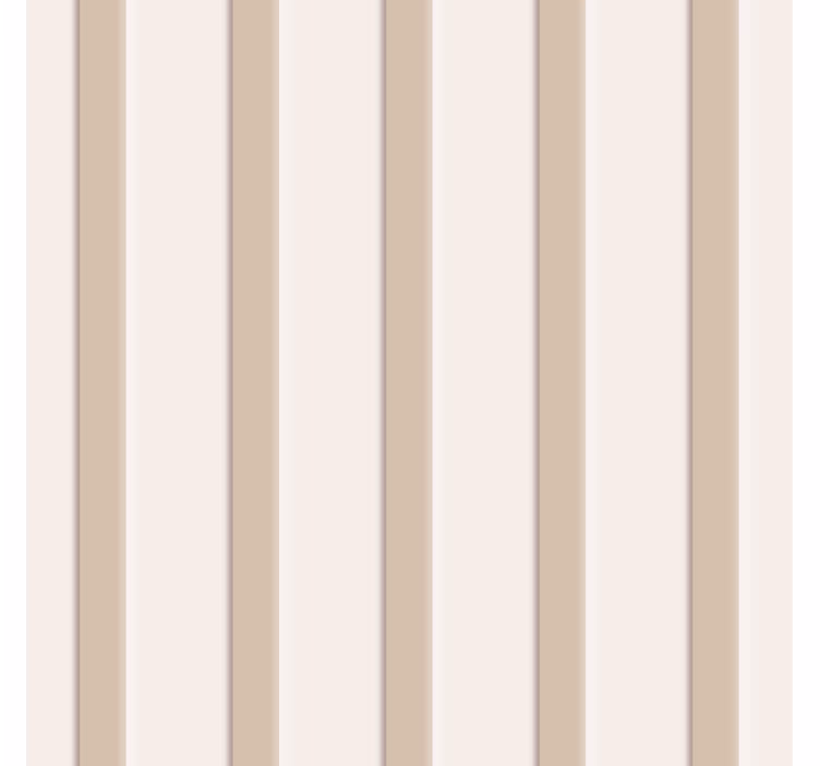 Beige striber tapet til gang - TenStickers
