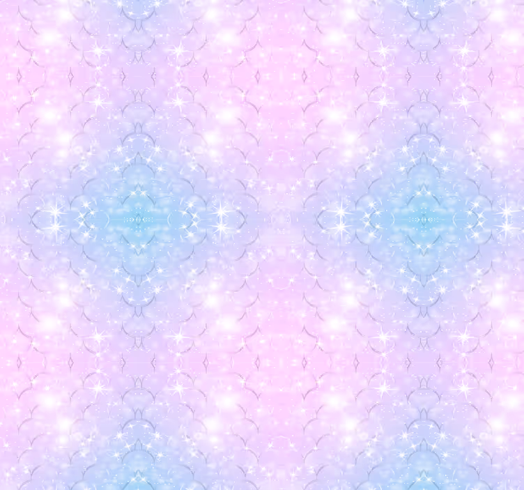 Havfrue glitter skalaer børn tapet - TenStickers