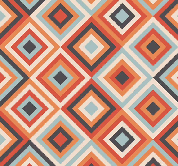 Tribal boho mønster tapet til stuen - TenStickers