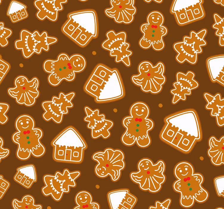 Jul cookies jul tapet - TenStickers