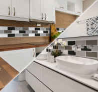 Grå toner kantbånds sticker