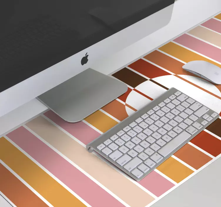 70's stribet sol musemåtte - TenStickers