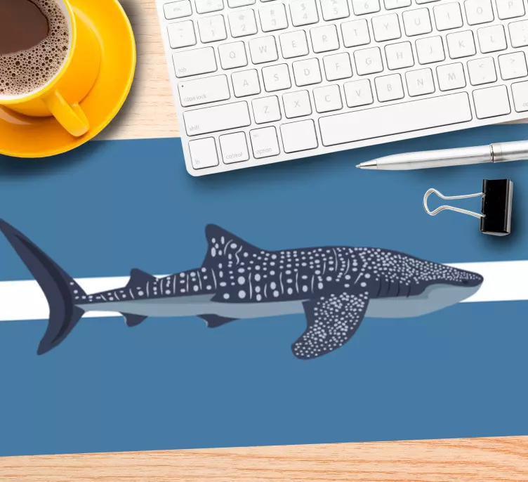 Blå haj flere musemåtter - TenStickers