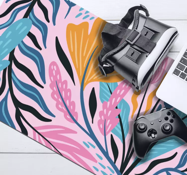 Blomster mønster musematte mønstre - TenStickers