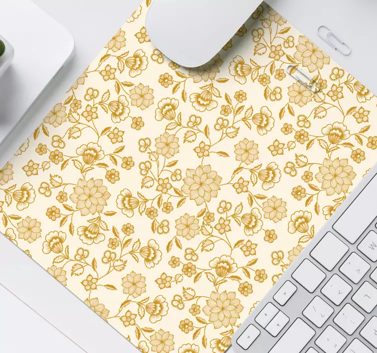 Blomsterflok paisley musematte - TenStickers
