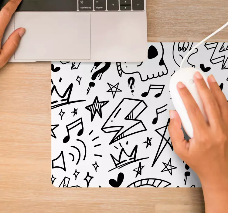 Cool skilte mønster musemåtte mønstre - TenStickers