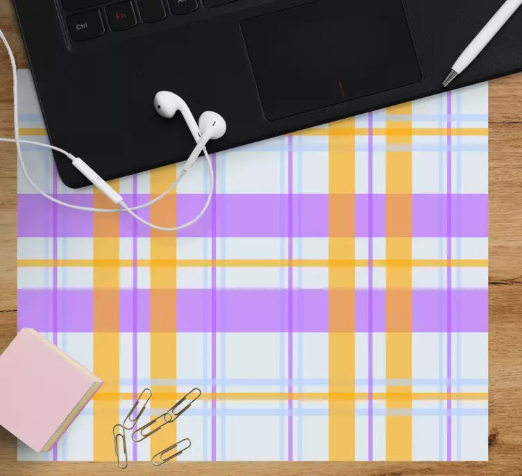 Design med farver firkantet motiv musemåtte - TenStickers