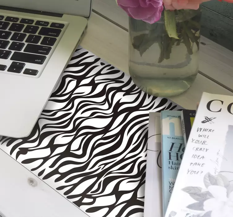 Fantastisk hvirvel zebra musemåtte - TenStickers