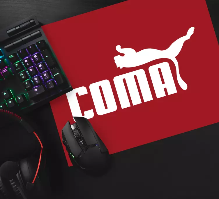 Koma med citater fra puma musemåtte - TenStickers