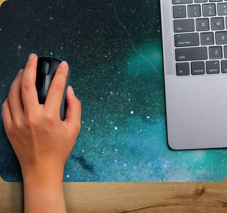 Kosmisk stjernestøv-visuel gamer musemåtte - TenStickers