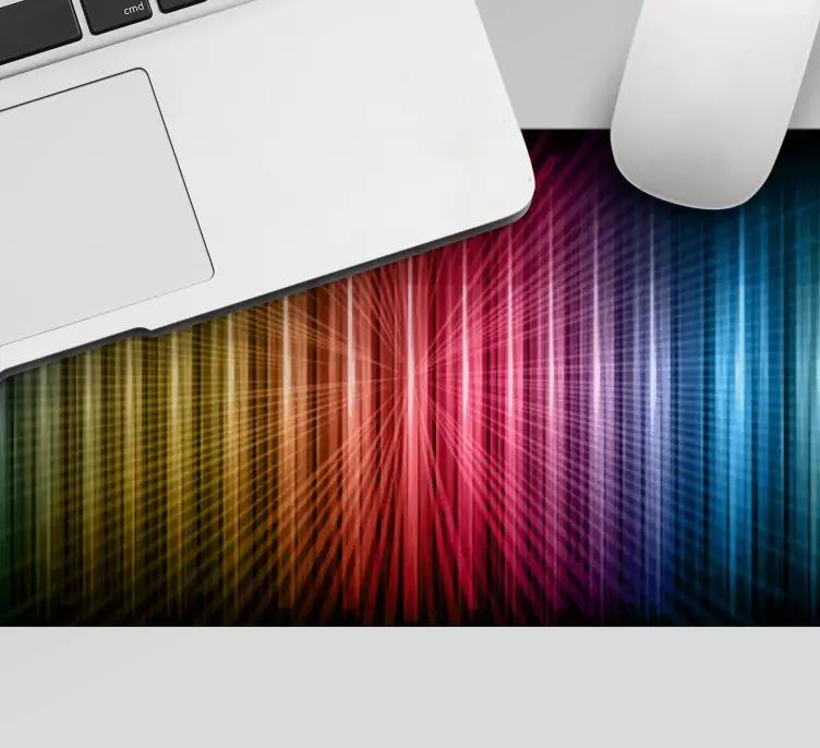 Regnbue linjer gaming musemåtte - TenStickers