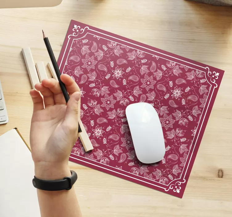 Smukke paisley blomster paisley musematte - TenStickers