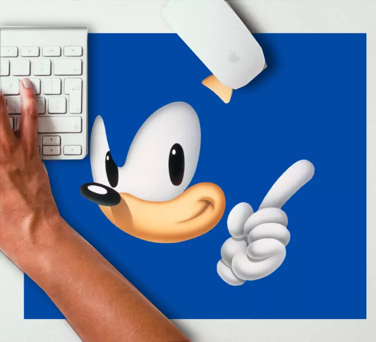 Sonic tegneseriefigur anime musemåtte - TenStickers