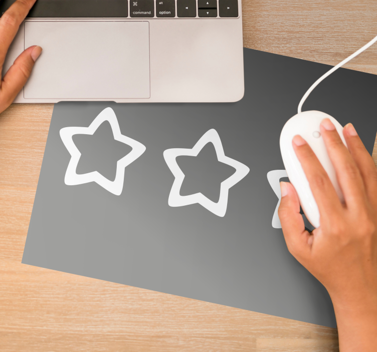 Stilfulde stjerner tekstur musemåtte - TenStickers