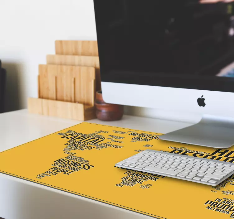 Verdenskortfirmaer verdenskort musemåtte - TenStickers