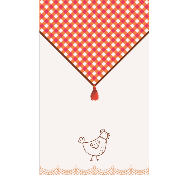 Traditionel landlig stil rullegardin køkken - TenStickers