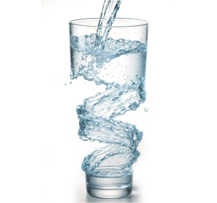 Et glas vand rullegardin køkken - TenStickers