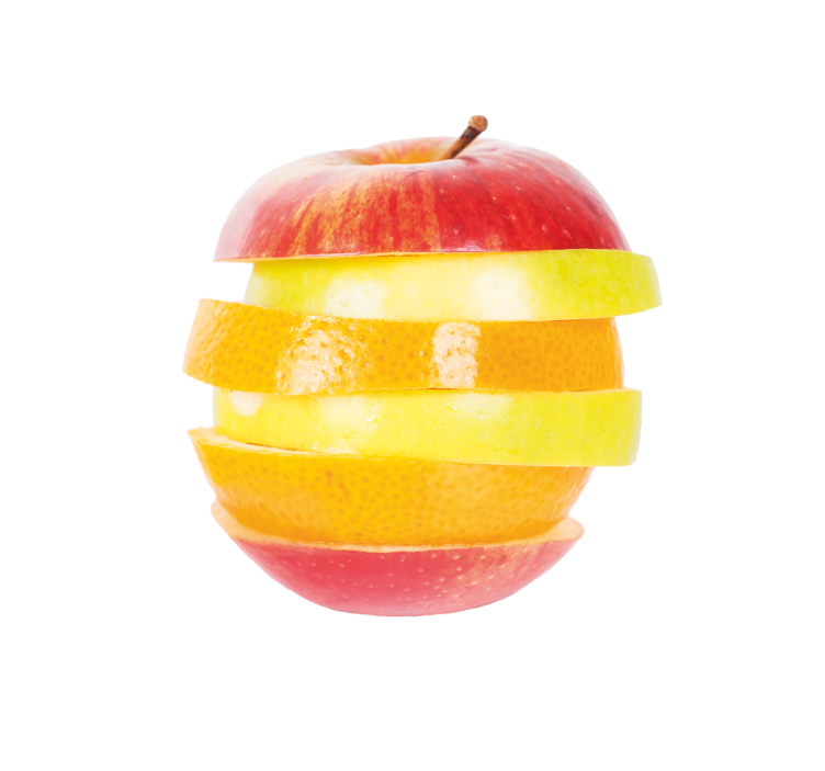 Skåret æble rullegardin køkken - TenStickers