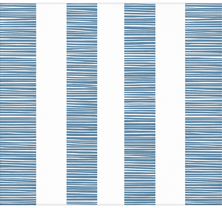 ceramica righe blu rullegardin til badeværelse - TenStickers