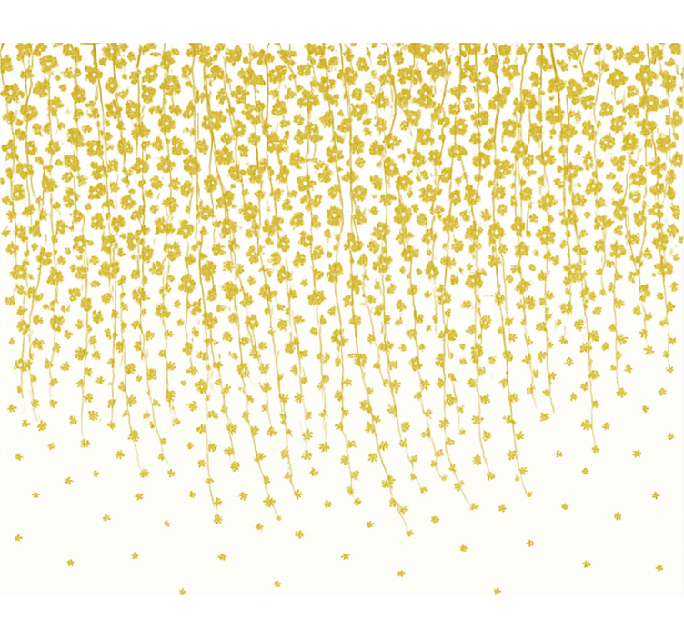 Blomster vandfald rullegardin til badeværelse - TenStickers